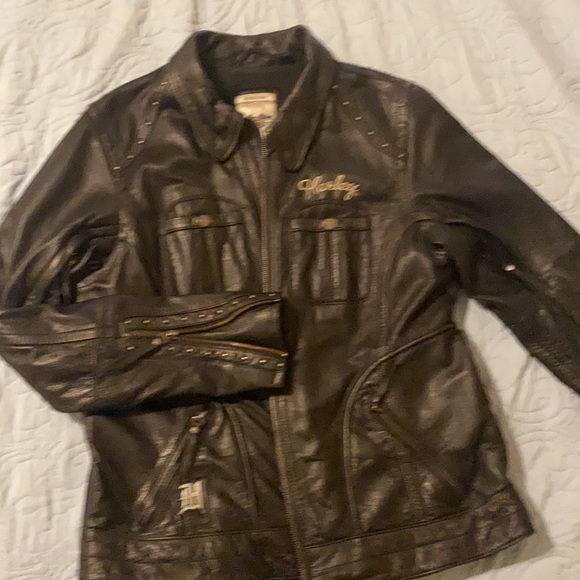 Harley-Davidson Leather Riding Jacket - Picture 3 of 12